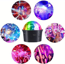 2Pack Mini Disco Ball Light Sound Activated Multicolor Disco Party Lights, US...