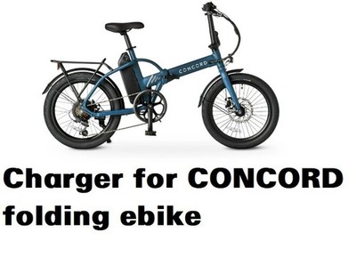  power supply battery Charger for Concord 20'' folding electric bike