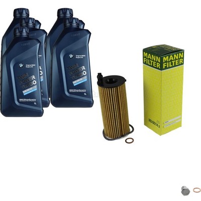 MANN-FILTER Ölfilter 5 L BMW Motoröl Twin Power Turbo 5W-30 für 1er F20 F21 X3
