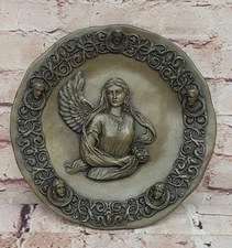 Handcrafted Detailed Museum Quality Angel Bas Relief Classic Artwork Statue Sale