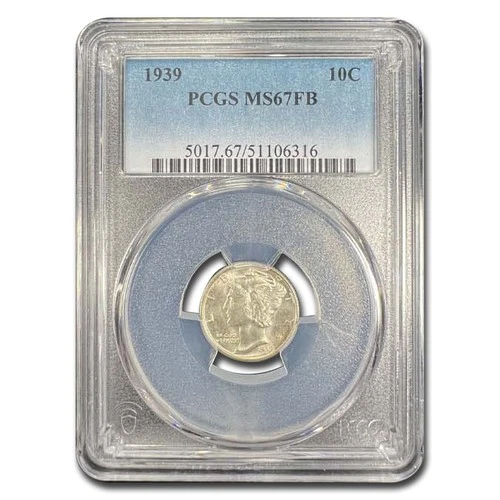 1939 Mercury Dime MS-67 PCGS (FB)