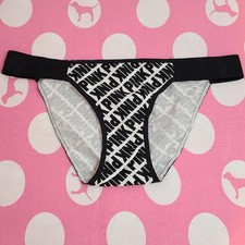 Y2K VS PINK Logo Band Cotton Extra Low Rise String Bikini Panty Size Lg