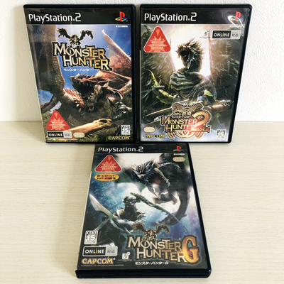 PS2 Monster Hunter & 2 DOS & G PlayStation 2 set of 3 games Japan