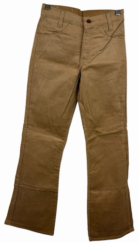 Vintage Student 70s Levi’s Tan Corduroy Bell Bottoms 26X29 Wide Baggy Barrell