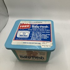 Vintage Baby Fresh Wipes Diaper Wipe Container 1975 Scott Movie Prop Empty Read