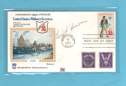 Leon WIlliams 8th AF WW 2 Medal of Honor Recipient SIGNED US Military FDC 1975