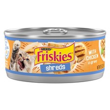 Purina Friskies Shreds Chicken Wet Cat Food Gravy 24x 5.5 oz Cans 4.91 per gallon