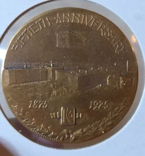 1925 John D. Larkin Company Fancy Soaps 50th Anniversary Medal Bronze 38mm