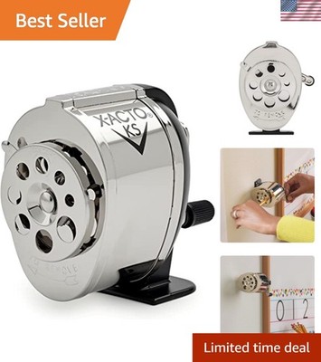 KS Manual Pencil Sharpener, Mountable, Metal, 1 Count - Classroom, Teacher Su...