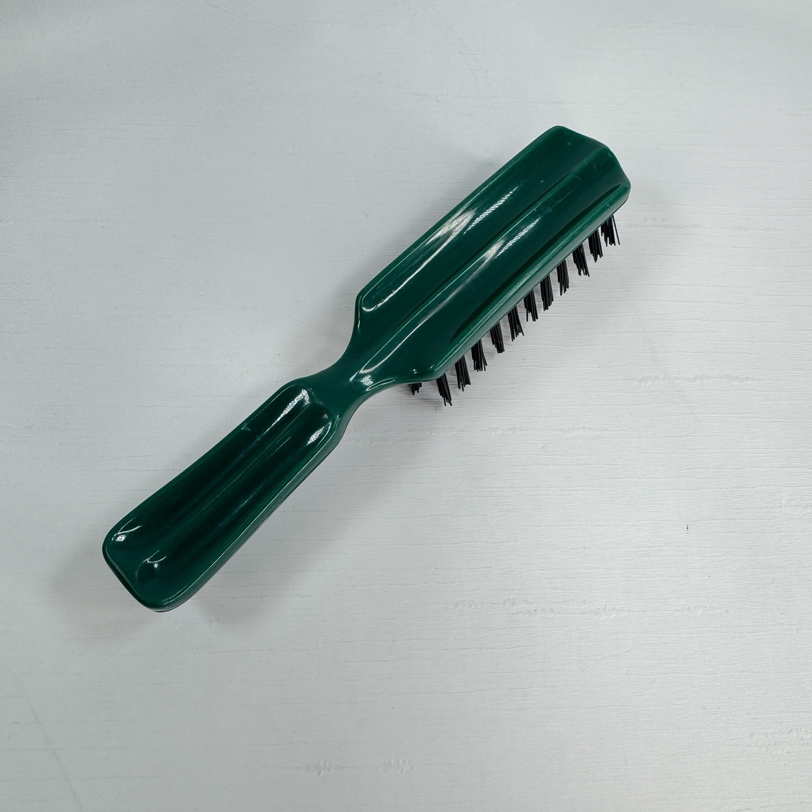 Vtg Goody Hair Brush Nylon Bristles Brush USA GREEN 6" Long 5 Rows