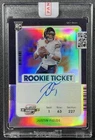 JUSTIN FIELDS 2021 CONTENDERS OPTIC #108 ROOKIE TICKET SILVER PRIZM AUTO RC
