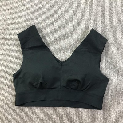 Tommie Copper Sports Bra Womens Medium Black Shoulder Support Activewear Gym