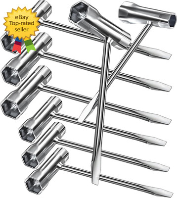 Chainsaw Screwdriver Wrench Set 6 Pack 13x19mm Long Short Alloy Steel Tool Kit
