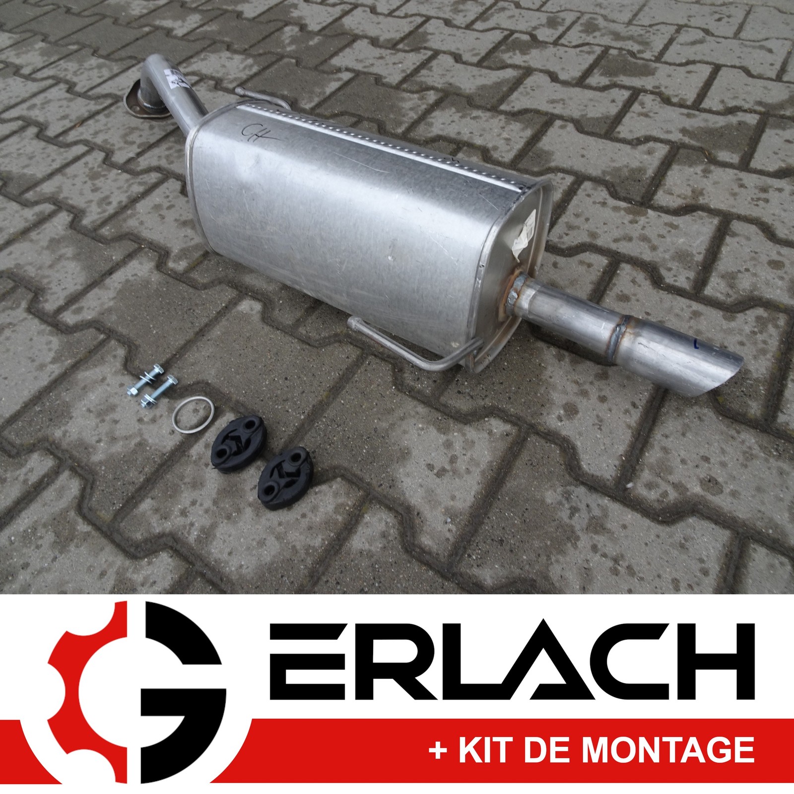 Silencieux arriere haut de gamme pour Nissan Micra C+C III 1.6 160 SR acier renforce 5979