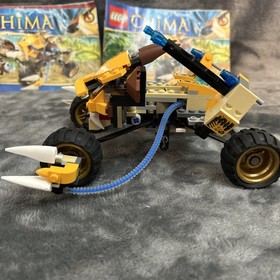 LEGO LEGENDS OF CHIMA Lennox Lion Attack (70002) W Minifigs 99% Complete Manuals