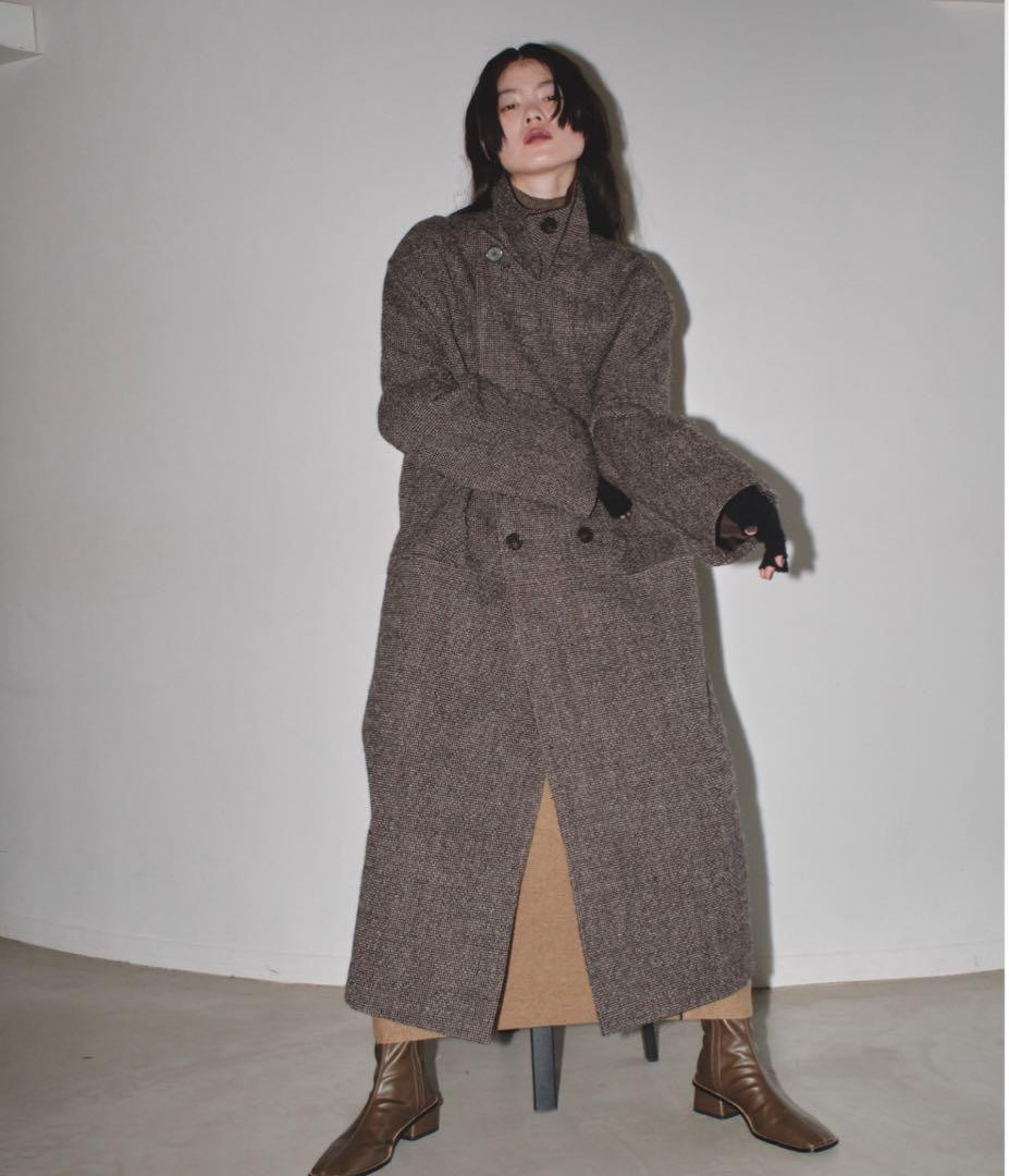 TODAYFUL Doublecollar Tweed Coat サイズ38 todayful】Doublecollar Tweed Coat 38