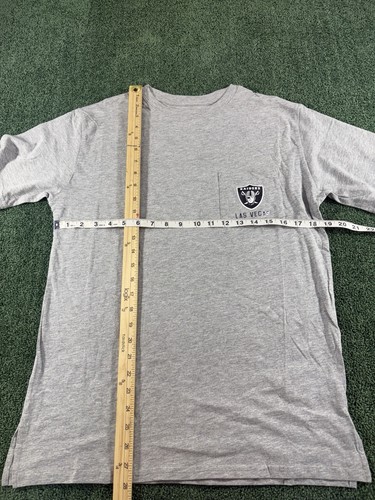 Camiseta de los Raiders de Las Vegas para mujer gris mediano ropa del equipo de la NFL manga corta - Imagen 4 de 8