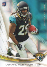 2013 Topps Platinum Xfractors #112 Denard Robinson RC Rookie Card. rookie card picture