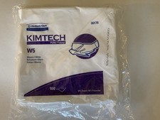 Kimtech Pure W5 Dry Wipers, White 9 x 9, 100 Pack, Kimberly-Clark 06179