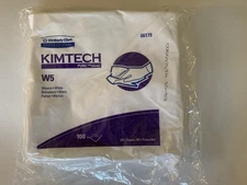 Kimtech Pure W5 Dry Wipers, White 9" x 9", (100-Pack)