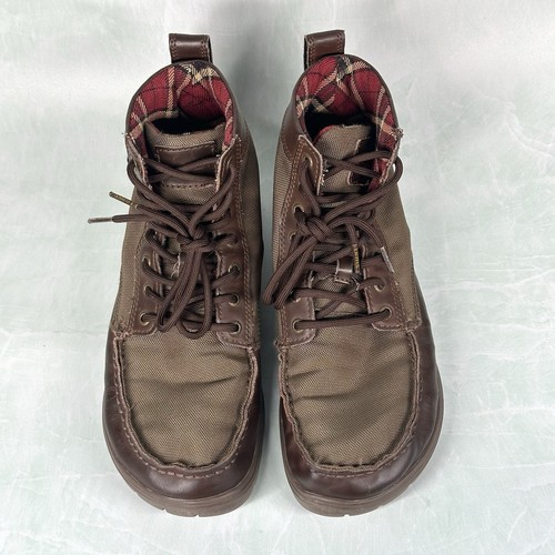 Lems Boulder Boot Men’s EU 42 US 9 Brown Canvas Leather Hiking Outdoor Shoes - Picture 5 of 17