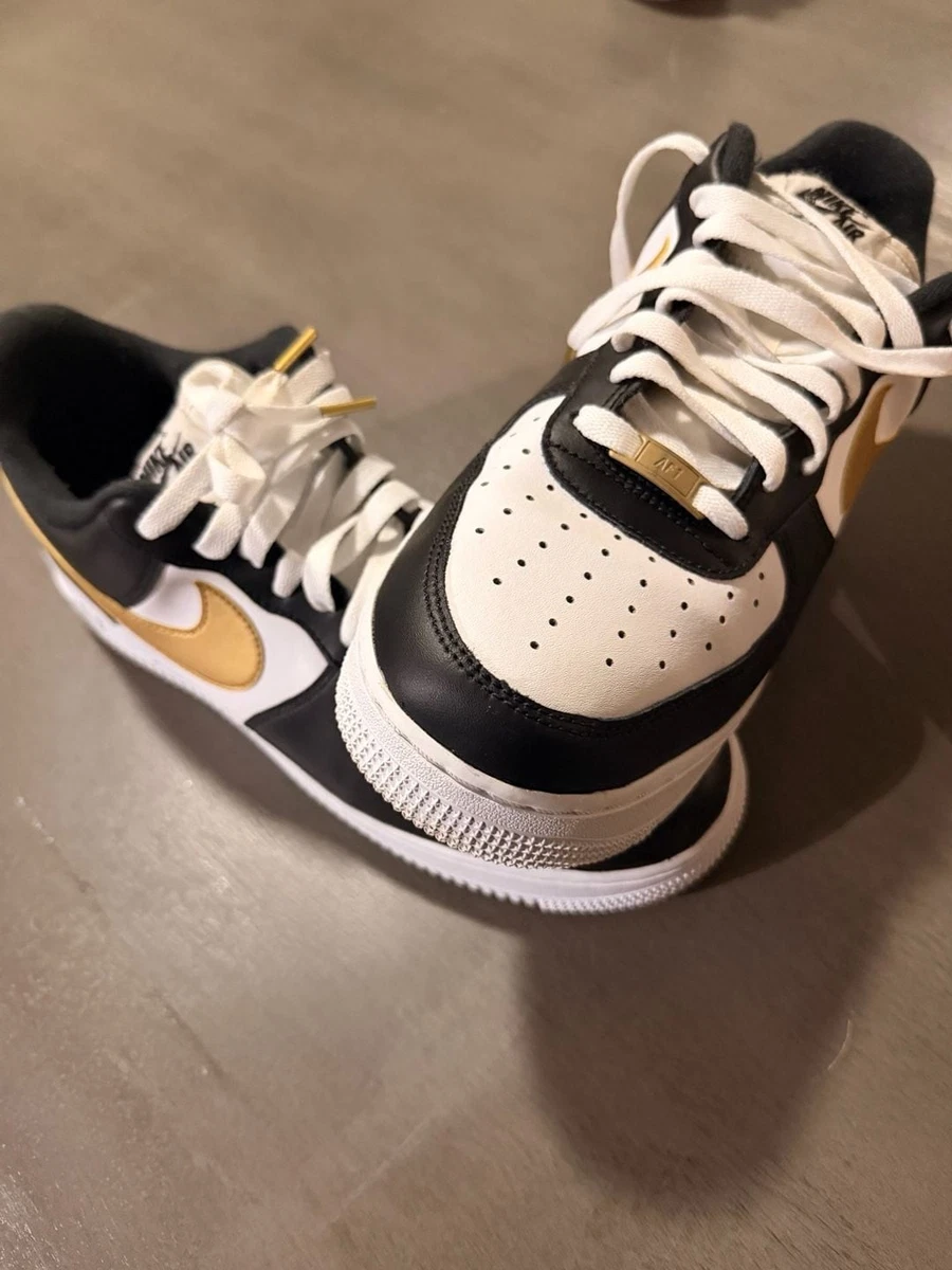 Preços baixos em Nike Air Force 1 '07 Black Gold | eBay