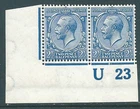 GB 1923 George V MNH 2 1/2d U23 CONTROL pair SG372