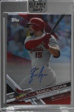 2017 Topps Clearly Authentic Auto Red 41/50 Randal Grichuk #CAAU-RG Auto 0t2
