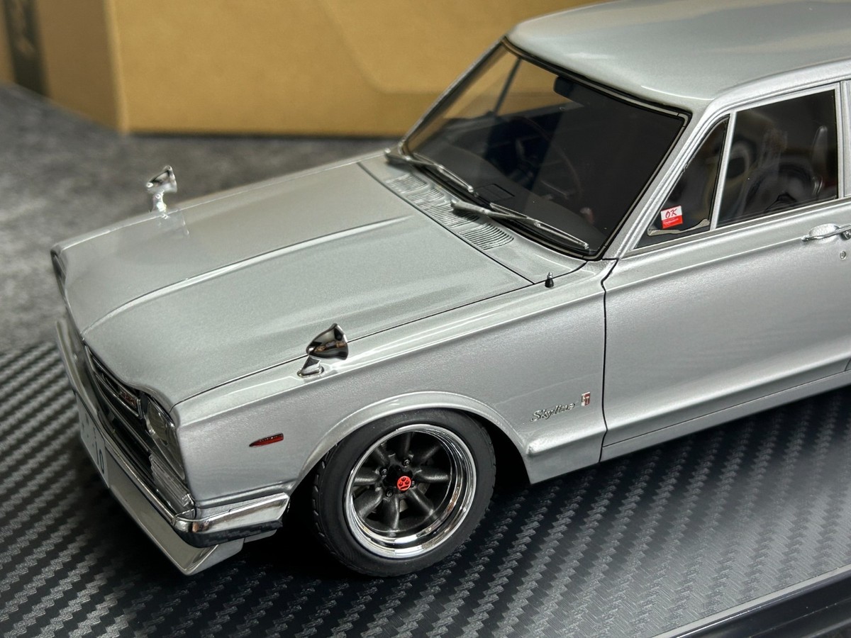 ignition model スカイライン GT-R PGC10 シルバー Ignition 1/18 Nissan Skyline 2000 GT-R PGC10 Silver 10th