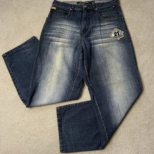 Vintage Southpole Jeans 34x32 Y2K Skater Streetwear Baggy Loose Patch