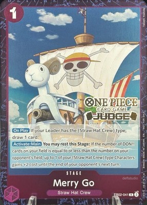   Merry Go   EB02-041 Judge Pack Vol. 7 Promotion Cards Foil One Piece TCG NM