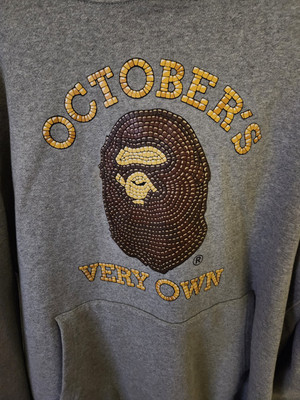 Bape x OVO Grey Pullover Hoodie 2XL FW21 | eBay