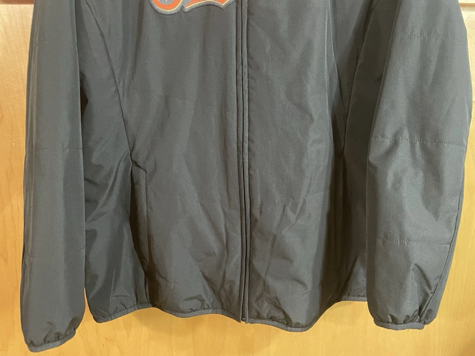 Auth Majestic MLB San Francisco Giants Fleece Line Zip Dugout Jacket Women’s XL - Image 3 of 4