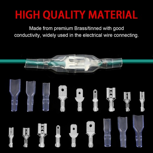 900pcs Automotive Spade Male Female Electrical Wire Connectors Kit