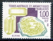 TIMBRE T.A.A.F. TERRES AUSTRALES NEUF  N° 195 ** CRISTALISATION MINERALE