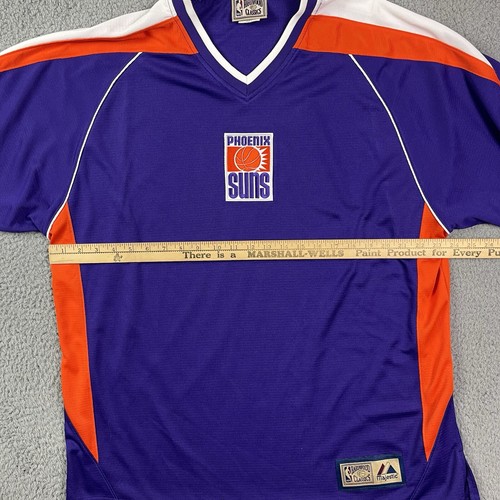 Phoenix Suns Hardwood Classics Majestic Jersey Shirt NBA Basketball Size L - Picture 8 of 8
