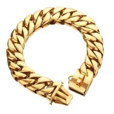 32mm Large Dog Pet P Choke Chain Solid Stainless Steel Training Dog Collars