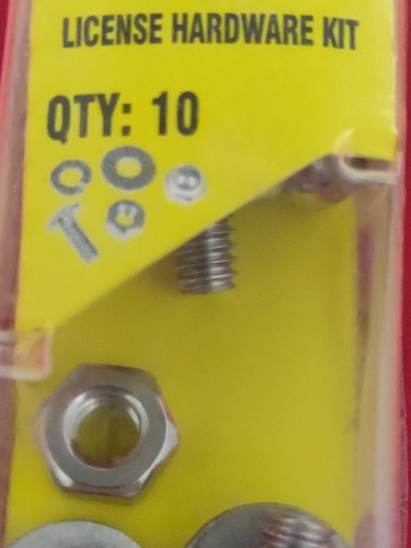 GENUINE DORMAN 785-108 LICENSE HARDWARE KIT 1/4"-20x 5/8" 10PC NIB 019495047933 - Picture 9 of 12