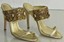 Sandales Slides Manolo Blahnik Dalli - Or Et Platine Strass - Taille 40.5 - Neuf Avec Emballage