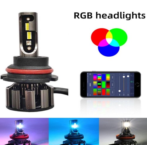 RGB LED Headlight Bulb Conversion Light kit APP Bluetooth Control H1 H4 H7 H11 - Bild 107 von 110