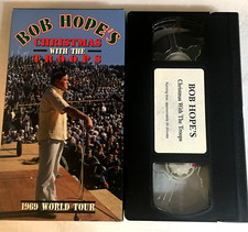 Bob Hope's Christmas With The Troops VHS tape Ships  Same Day With Tracking