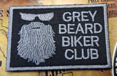 Grey Beard Biker Patch Ebay