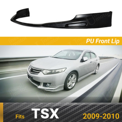Fits Acura TSX 2009-2010 Type-S Style Black Polyurethane Front Bumper Lower Lip