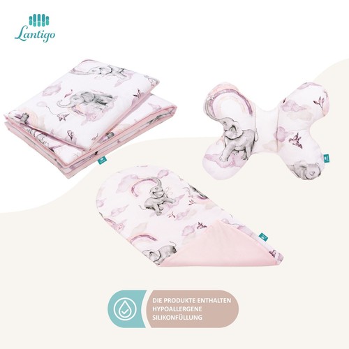 Ensemble coton 5 pièces nid bébé cocon lit de voyage douillet - Photo 12/25