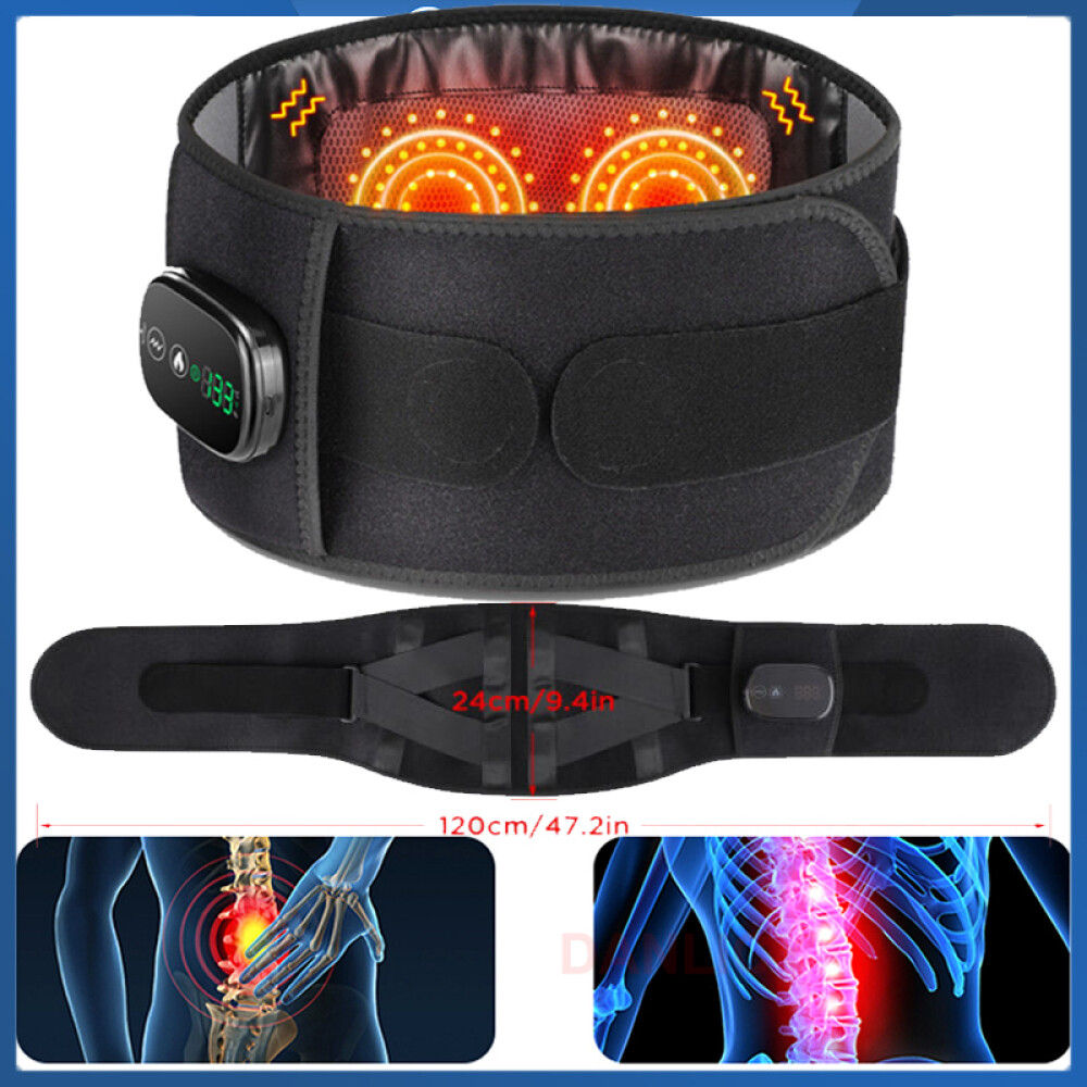 Massage Belt Electric Red Light Heated for Back Support Waist Vibration Massager Massage Belt Electric Red Light Heated for Back Support Waist Vibration Massager