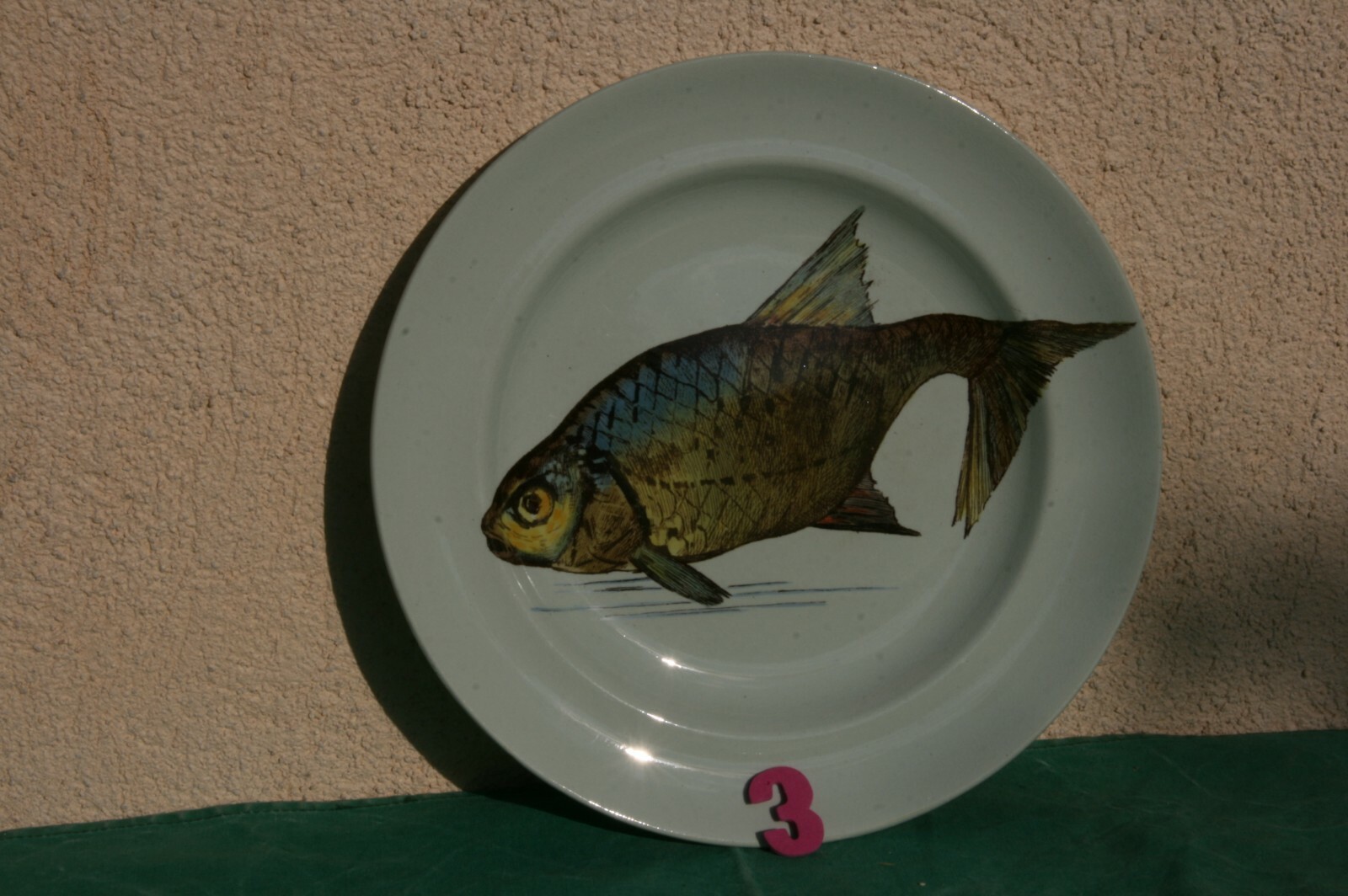 céramique assiette plate de porcelaine anglaise Mintons \