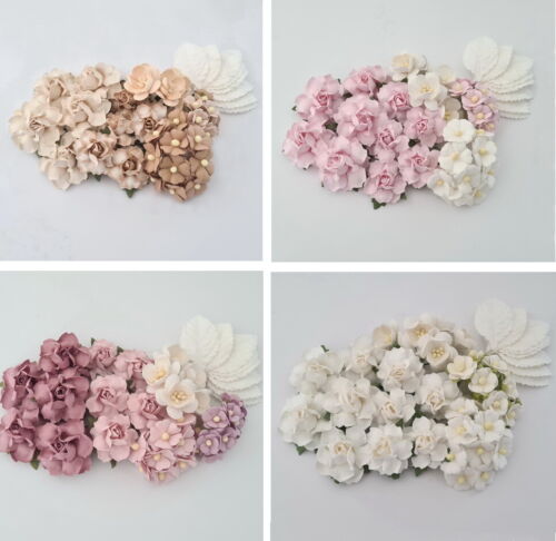 Special 35 Paper Flowers Kit Pack Scrapbook DIY Wedding Home Craft Supply R21E - Photo 1 sur 7