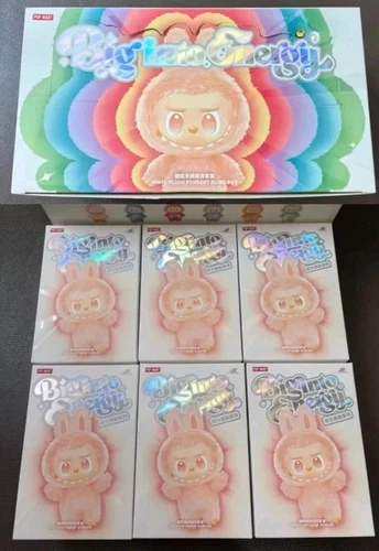 6Pcs Genuine POPMART The Monsters Labubu Big Into Energy Plush Blind Box Toy