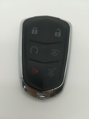 Carcasa De Repuesto Para Llave De Cadillac Escalade 2015-2020 - Color Negro, Con Funciones De Inicio Remoto