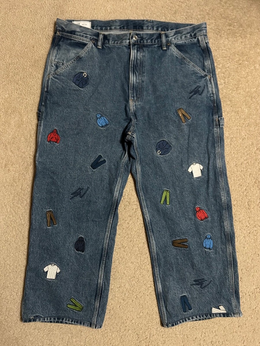 GAP x Sean Wotherspoon Embroidered Denim PATCHWORK Carpenter
